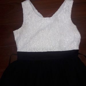 Black and white dress